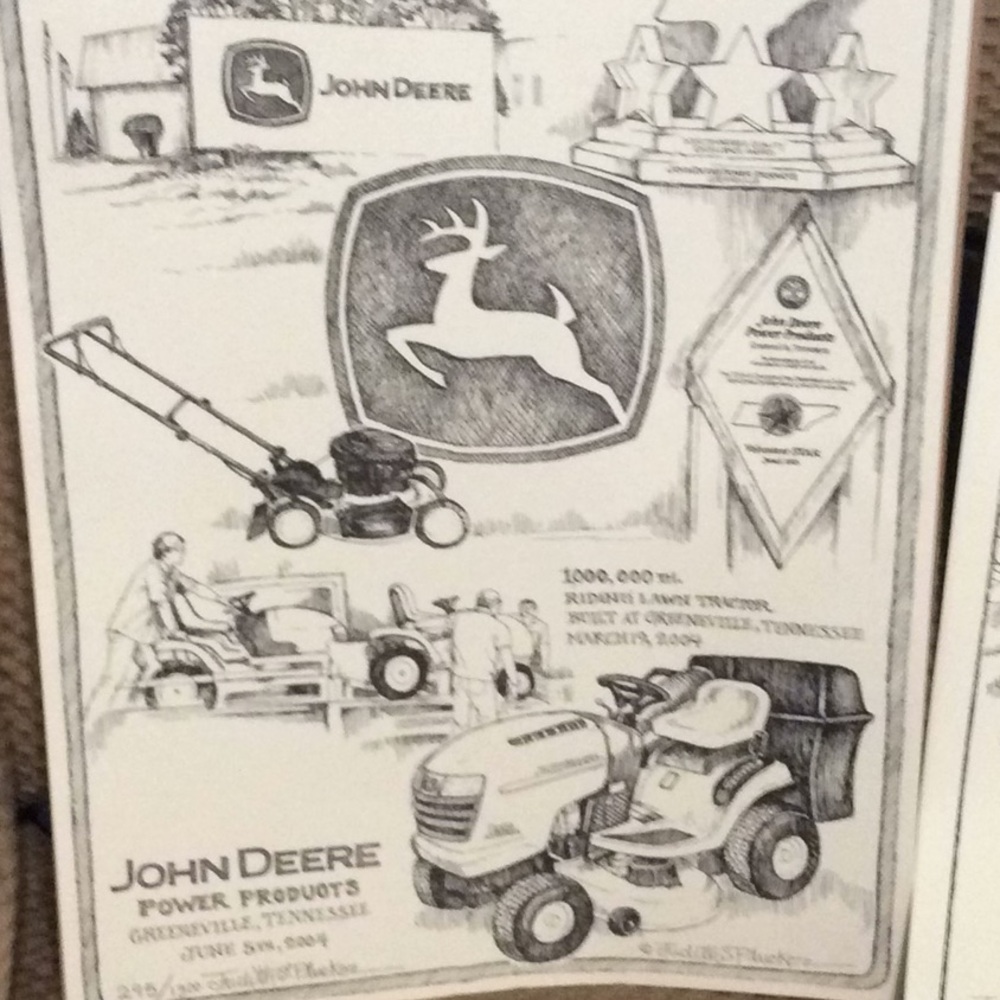 John Deere Print, John Deere Print and stickers